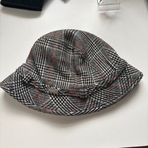 Vintage Puma Checkered Hat with Metal Logo